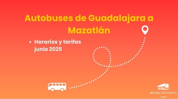 Autobuses de Guadalajara a Mazatlán – junio 2025