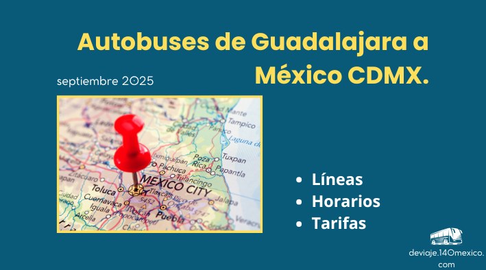 Autobuses de Guadalajara a México | septiembre 2025