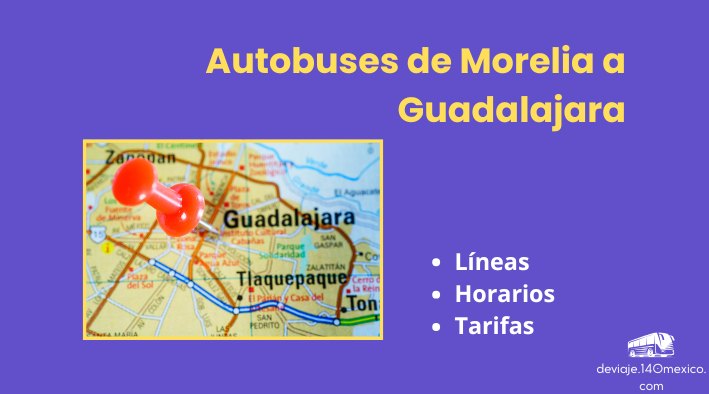 Autobuses de Morelia a Guadalajara en agosto 2025