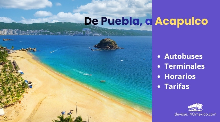 Autobuses de Puebla a Acapulco en abril 2026
