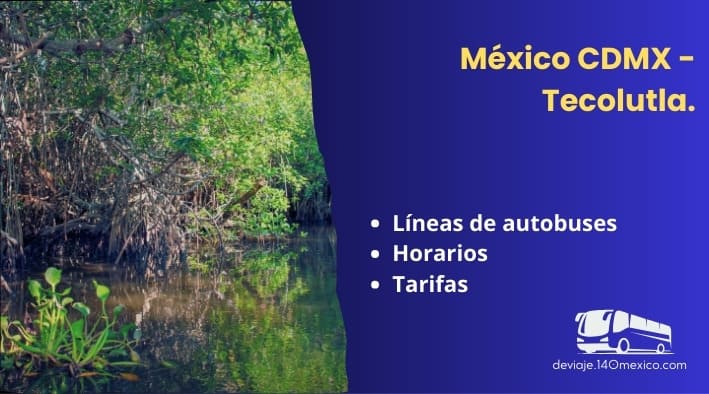 Autobuses de México a Tecolutla – marzo 2026
