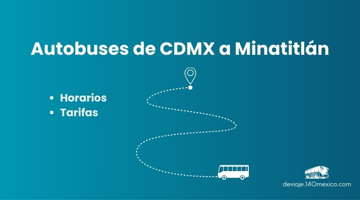 CDMX: Autobuses de la TAPO a Minatitlán | marzo 2026