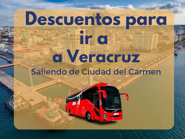 Descuentos Ciudad del Carmen a Veracruz en autobús