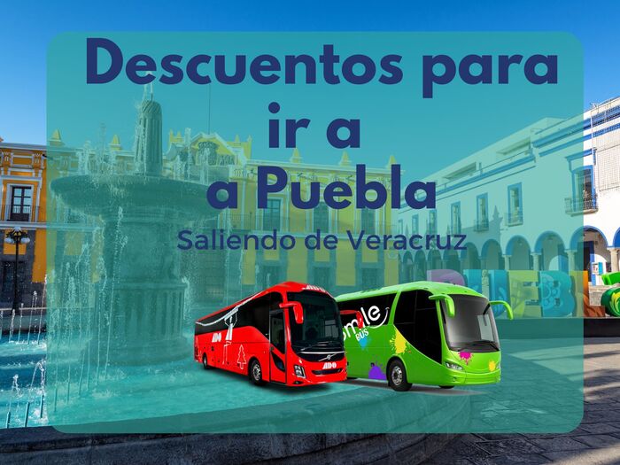 Descuentos en autobuses de Veracruz a Puebla